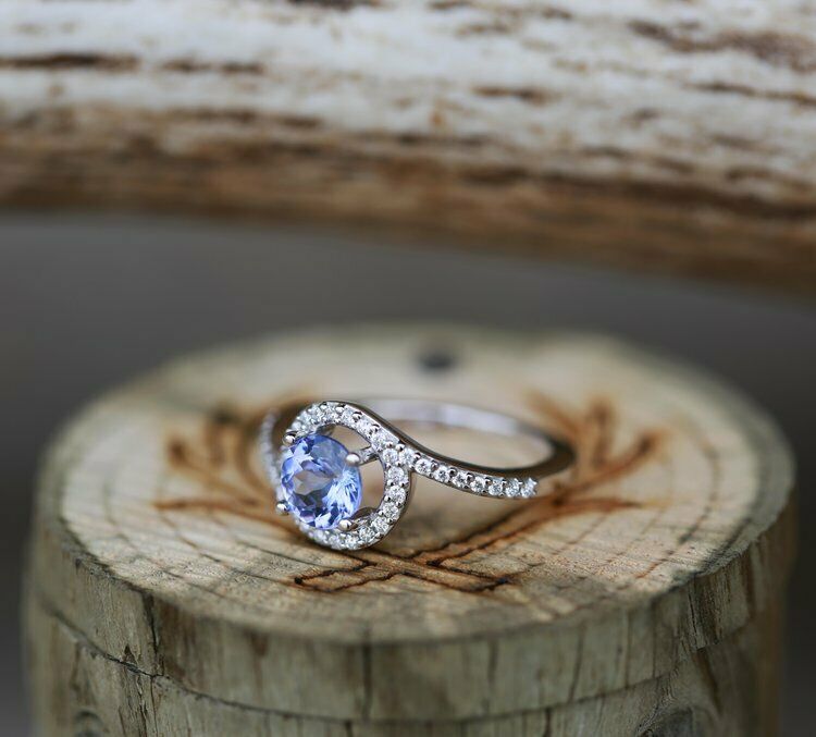 2 CT Diamond Round Cut 925 Sterling Silver Halo Ring Use Wedding & Engagement