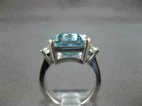 1 CT Emerald Cut Aquamarine 925 Sterling Silver Solitaire Women's Wedding Ring