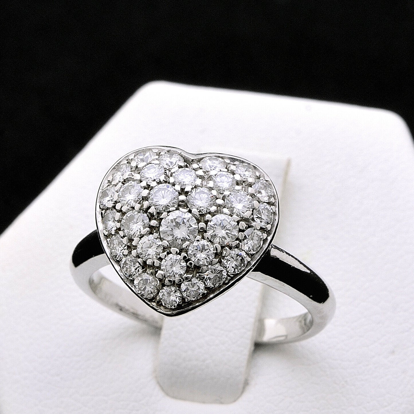 0.76 CT 925 Sterling Silver Round Cut Diamond Women Anniversary Ring