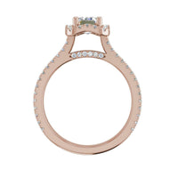 2 CT Emerald Cut White Diamond  925 Sterling Sliver Wedding Ring