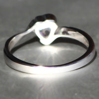 1 CT Heart Cut White Sapphire Diamond 925 Sterling Silver Wedding Heart Ring Gift For Her