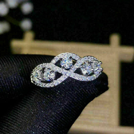 2.50 CT Round Cut Diamond 925 Sterling Silver Solitaire Women's Engagement Ring