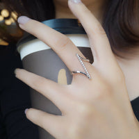 0.75 White Sapphire Diamond 925 Sterling Silver Wedding Ring Elegant Women Jewelry