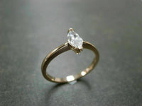 Solitaire Engagement Ring 1 CT Marquise Cut Diamond 925 Sterling Sliver