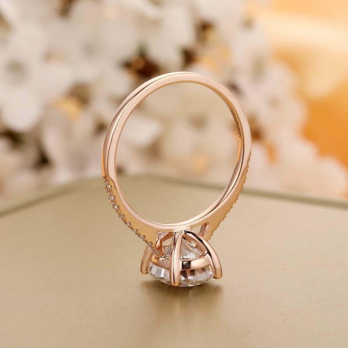 925 Sterling Silver 1 CT Oval Cut Diamond Solitaire Women's Engagement Ring