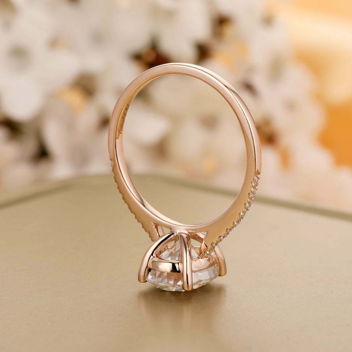 925 Sterling Silver 1 CT Oval Cut Diamond Solitaire Women's Engagement Ring