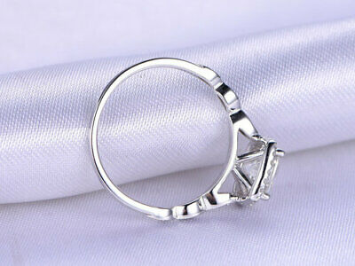 1.25 CT Round Cut Diamond Engagement Ring 925 Sterling Silver