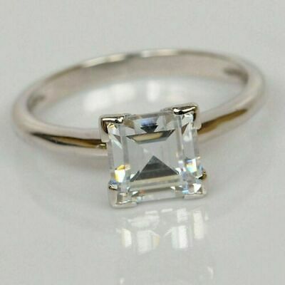 Valentine Special 1.5 CT Diamond White Solitaire Engagement Ring 925 Sterling Silver