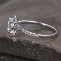 2 CT Round Cut Diamond Wonderful Engagement Ring 925 Sterling Silver