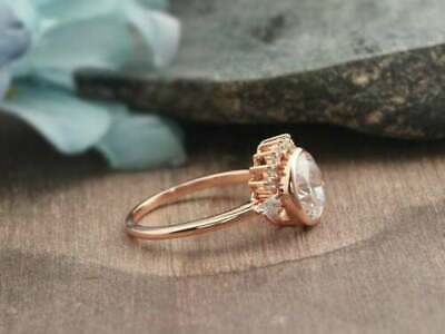 925 Sterling Silver Valentine Special Antique 2 CT Bezel Round Ring
