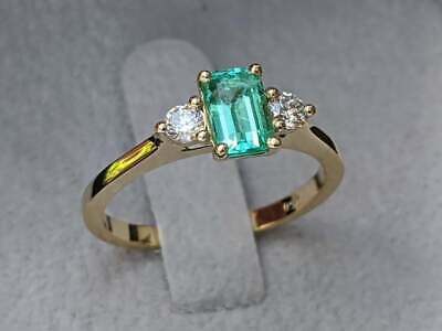 2 CT Emerald Cut Diamond Three-Stone Engagement Ring 925 Sterling Silver